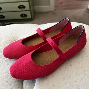 Hot Pink Mary Jane Flats